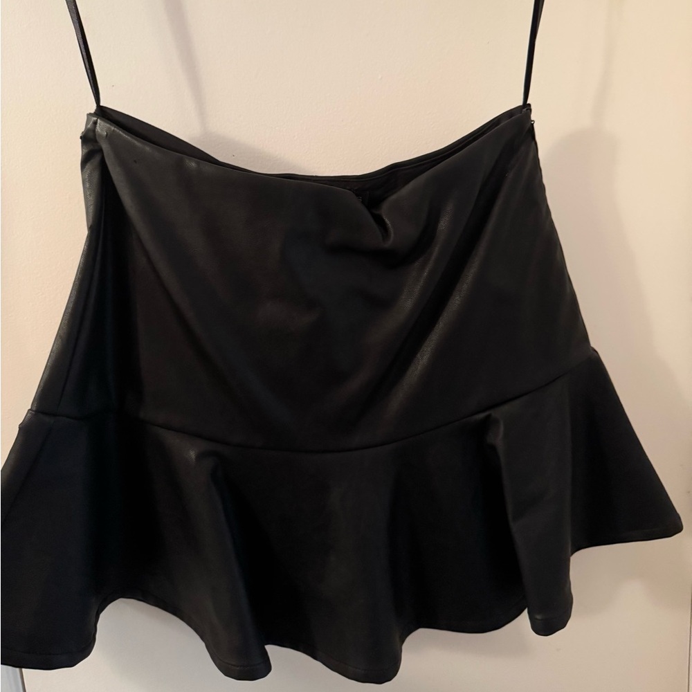 NWT Millau faux leather skirt
